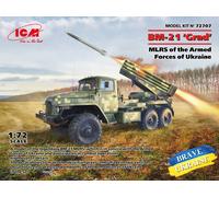 BM-21' Grad ', Mlrs Of The Armed Forces Of Ukraine 1:72 Plástico Modelo Kit Icm