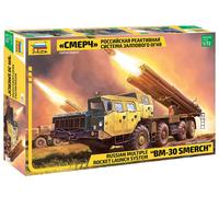 Bm / 30 Smerch Russian Multiple Launch Misil 1:72 Plástico Modelo Kit Zvezda