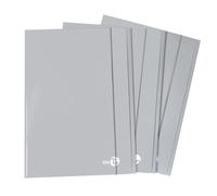 BM BeMore - 0123588 - Carpetas 3 solapas con elástico - Carpeta tamaño A4 - Cubierta pesada 700 g/m² - Cubierta plastificada brillante - Paquete de 10 unidades - Color Business gris claro