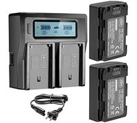 BM Premium 2 baterías NP-FZ100 y Cargador de batería LCD de Doble bahía para cámaras Sony Alpha 1, ZV-E1, ZV-E10 II, FX3 FX30, a7C, a7S III, a6600, a6700, A7R III a7R IV, a7R V, a7 III, a7 IV, a9, a9