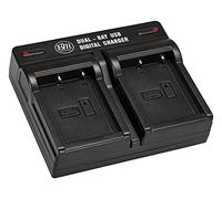 BM Premium NP-W126S Cargador de batería dual para cámara FinePix X-A5, X-H1, X-A10, X100F, X-T10, X-T20, X-Pro1, X-Pro2, HS30EXR, HS35EXR, HS50EXR, X-A1, X-A2, X-A3, X-E1, X-E2, X-E2S, 1 X-M1, X-T1, X-T2