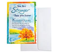 BMA - Tarjeta de felicitación sentimental con texto en inglés"You are Stronger Than You Know"