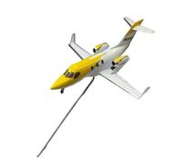 BMAONZ 1/144 para Jet Business Jet Pequeño Avión Privado De Pasajeros De Aleación Modelo De Avión Serie Clásica Avión En Miniatura(Yellow)