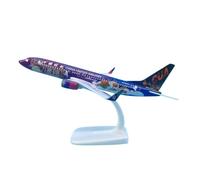 BMAONZ 1:400 para 737 B737 con Base De Aleación Mini Avión Coleccionable Modelo Vintage Púrpura Exhibición De Escritorio Avión En Miniatura