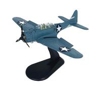 BMAONZ 1:72 para El Modelo De Bombardero Picado SBD Dauntless Midway Avión De Metal Fundido A Presión Simulación Decorativa Avión En Miniatura(Blue B)