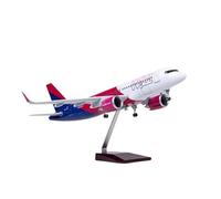 BMAONZ 1/80 para A320NEO A320 Neo Wizz Toy Light & Wheel Landing Train Resin Plane Model Pink Series Avión En Miniatura(with Light)