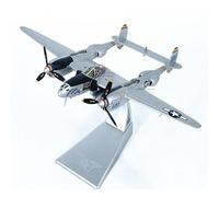 BMAONZ Avión De Combate P-38 Modelo Coleccionable Metal Gris Escala 1:72 Modelo De Avión Fundido A Presión Recuerdo Exhibición Avión En Miniatura