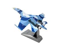 BMAONZ Minimodelo De Avión De Combate De Aleación Su-27 Su-27 SU-35 De La Unión Soviética Y Rusia A Escala 1/100 Avión En Miniatura(Blue B)