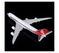 BMAONZ Modelo De Avión De Carga B747-8F De Luxemburgo Escala 1/400 Avión De Transporte Fundido A Presión con Ruedas Avión En Miniatura(White A)