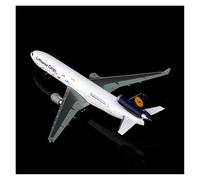 BMAONZ Modelo De Avión De Carga Fundido A Presión Lufthansa MD-11 D-ALCH A Escala 1/400 Modelo De Metal Edición Realista Avión En Miniatura(White A)
