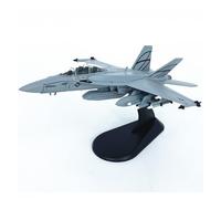 BMAONZ Modelo De Avión De Combate A Escala 1:100 del Avión De Combate F/A-18F Super Hornet Multicolor Basado En Portaaviones Avión En Miniatura(Gray A)