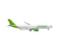 BMAONZ Modelo De Avión De Fundición A Presión Garuda Citilink A330-900Neo PK-GYA Escala 1:400 Decoración RARA Verde Avión En Miniatura