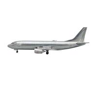 BMAONZ Modelo De Avión De Metal Multicolor Pulido Y Pintado En Blanco Escala 1:400 B737-300 Avión En Miniatura(Silver)