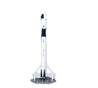 BMAONZ Modelo De Simulación Aleación para La Plataforma De Lanzamiento del Cohete De Recuperación SpaceX Falcon 9 Escala 1:200 Avión En Miniatura(White)
