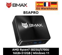 BMAX B5APRO Mini PC AMD Ryzen7 5825U/5700U Procesador de 8 Núcleos Hasta 4.5GHz 16GB DDR4 RAM 512GB NVMe SSD 2.4/5GHz WiFi Bluetooth 5.0