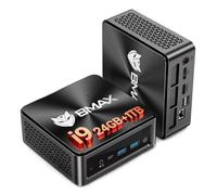 BMAX Mini PC B9Power Intel Core i9 12900HK (14C/20T, 5,0 GHz), 24 GB RAM DDR5 + 1 TB SSD NVMe, Mini Ordenador de sobremesa, Triple visualización 4K@60Hz, WiFi 6, Bluetooth 5.2, Type-C, USB*4, DP 1.4a
