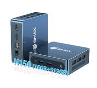 BMAX Mini PC Intel Twin Lake N150 (N97/N95 actualizado) 12 GB LPDDR5 512 GB M.2 NVMe SSD, Micro PC W-11 Pro,Doble Pantalla 4K @60Hz Mini Ordenador de Sobremesa WiFi, BT/Type-C, para Oficina Negocios