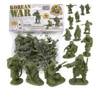 BMC Batalla de invierno de la Guerra Corea - 16pc OD Green Estados Unidos Soldado Figuras