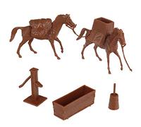 BMC Classic Marx Western Pack Caballos Old West Cowboy Accesorios de plástico