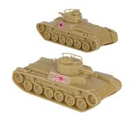 BMC CTS WW2 Japón Chi-Ha Tanques - Tan 2pc 1:38 Plástico Ejército Hombres Vehículos Japoneses