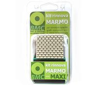 BMC Renovación Mármol MAXI kit de pulido manual de mármol con miniplacas de diamante para lijado grueso, medio y fino, y pulido de mármol y piedra caliza con polvo de pulido, 100 gr adicional