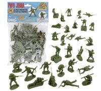 BMC WW2 Iwo Jima US Marines Plastic Army Men - 36 Figuras de Soldados Americanos