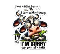 BMCS1028 - Adhesivo sarcástico divertido con texto en inglés "I Have Selective Hearing I'm Sorry You Were Not Selected", 5 pulgadas en el lado más largo, vinilo de alta calidad, para coches, camiones,