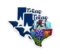 BMCS1285 - Calcomanías con forma de estado de Texas, calcomanías del estado de Texas, elige entre 50 estados, 5 pulgadas en el lado más largo, vinilo de alta calidad, para coches, patinetas,