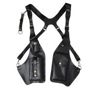 Bmdjdq Bolso de hombro doble, cartera de viaje para axilas, elegante bolso bandolera, correa ajustable, 27,5 cm, para novio, marido, Atributo único, Refer to description