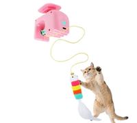 Bmdjdq Juguetes Eléctricos para Gatos, Material Que Absorbe Los Golpes, 12x9x5 Cm, Juego Eléctrico Interactivo para Mascotas, Juguete Inteligente para Hacer Ejercicio para, Activación del Instinto De