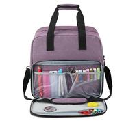 Bmdjdq Sewing Machine Tote, Sewing Accessories Tote Bag, Sewing Organizer Bag, Sewing Project Bag, Waterproof Multiple Pockets Tote Bag with Shoulder Strap for Manuals, Thread