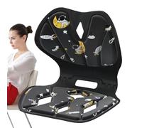 Bmdjdq Waist Support Posture Cushion, Posture Corrector Chair, Healthy Posture Chair, Cushioned Posture Corrector, Lumbar Support Chair, Folding Adjustable Posture Chair for Home, School, Study Room