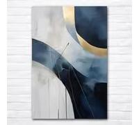 BMGKYAGL Ilustración de lienzo abstracto, póster impreso, arte mural en lienzo, artículos de decoración para el hogar (40x60cm/marco interno)