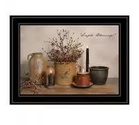 BMGKYAGL Impresión de Bendiciones Simples, marco negro para colgar, arte moderno para decoración de dormitorio (40 x 60 cm/marco interior)