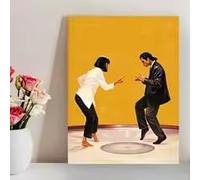 BMGKYAGL Póster de grafiti de arte callejero pop, películas clásicas, pintura en lienzo, arte de pared, galería del hogar, decoración de habitación, bar, cafetería (60 x 90 cm/sin marco)