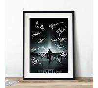 BMGKYAGL Póster e impresiones de la película de ciencia ficción Gargantúa Interestelar, lienzo de agujero negro, pintura decorativa para pared (80 x 120 cm/marco interior)