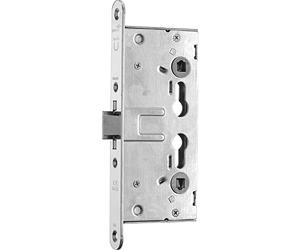 BMH 1758.000007 DM65 PZ72 - Cerradura universal para puerta de escape (1 hoja, 24 mm, sin agujeros, acero inoxidable 1758), color plateado