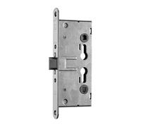 BMH 1759.000006 DM65 PZ72 - Cerradura universal para puerta (1 hoja, 24 mm, sin rosetón, acero inoxidable 1759), color plateado