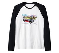 BMH Austin-Healey 3000 Retro 1959 Coche Deportivo Camiseta Manga Raglan