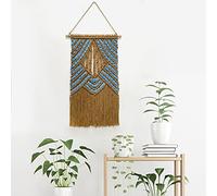 BMIDRUT Tapiz de macramé para colgar, atrapasueños, tejido a mano, bohemio, decoración de pared para el hogar, decoración de pared
