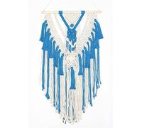 BMIDRUT Tapiz tejido de macramé para colgar en la pared, bohemio, hecho a mano, tapiz de macramé para boda, dormitorio, sala de estar, pared de fondo de 45 x 75 cm