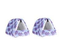 BMKGODN 2 uds Jaula for hámster Cama for Animal PEQUEÑO Mini Nido de algodón for Mascotas casa cálida for pequeñas B