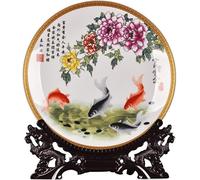 BMKGODN 26cm Jingdezhen cerámica y Porcelana decoración Placa Colgante artesanías