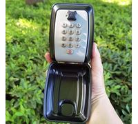 BMKGODN Caja Fuerte for Llaves Grande con contraseña combinada de 12 dígitos for Seguridad,Código Llave reiniciable for for Exteriores, Almacenamiento Resistente a la Intemperie Cubierta(Grey)