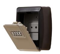 BMKGODN con Cerradura de Llave con contraseña 4 dígitos, Caja Fuerte combinación Llaves Segura, Oculta Impermeable for Interiores, Exteriores, hogar, Oficina, Garaje, Escuela(Grey)