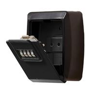 BMKGODN con Cerradura de Llave con contraseña 4 dígitos, Caja Fuerte combinación Llaves Segura, Oculta Impermeable for Interiores, Exteriores, hogar, Oficina, Garaje, Escuela(Black)