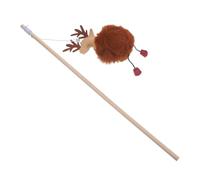 BMKGODN Juguete Interactivo navideño for Gatos, Ideal for Jugar en Interiores y aliviar la ansiedad. Varilla de Juguete Segura for(Brown)
