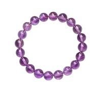 BMKGODN Pulsera de cristal púrpura Reiki curativo, energía buena suerte for negocios y dinero, 11~12 mm(11~12mm)