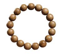 BMKGODN Pulsera de cuentas madera con aroma a leche 12 mm, rosario budista oración, pulsera un solo círculo, unisex, for meditación y canto