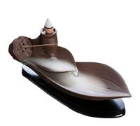 BMKGODN Quemador de Incienso, Soporte incensario, Arena, Flujo inverso, decoración Quemador, Hilo Antiguo for el hogar, Palo sándalo